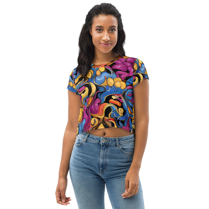 Women's Crop Tee - Bosschaert Whorls