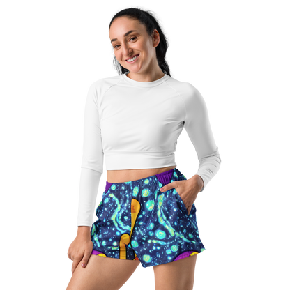 Women’s Athletic Shorts - Cosmic Siblings