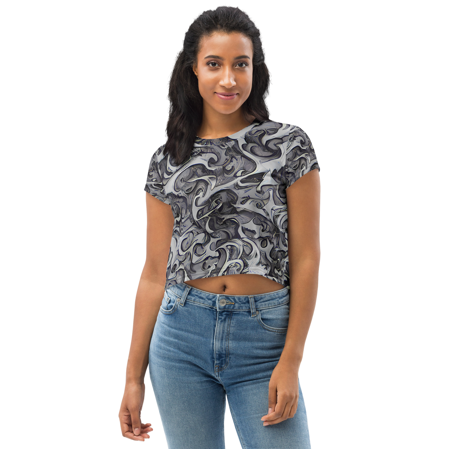 Women's Crop Tee - Mashburn Swirls