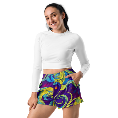 Women’s Athletic Shorts - Stellar Swirls