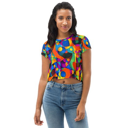 Women's Crop Tee - Galactic Jigsaw