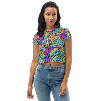 Women's Crop Tee - Intergalactic Graffiti