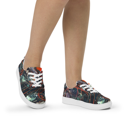 Women's Lace-Up Canvas Shoes - Chaos Canvas