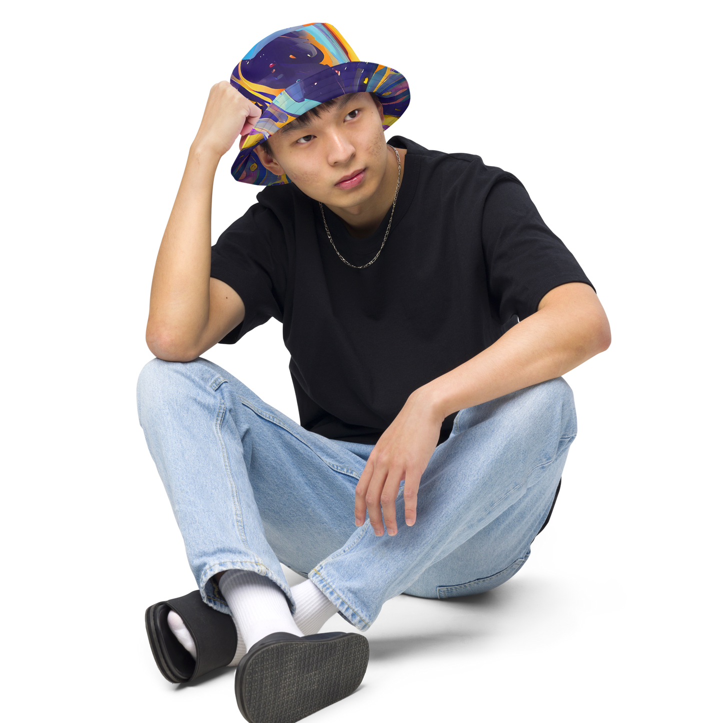 Reversible Bucket Hat - Whimsical Fusion