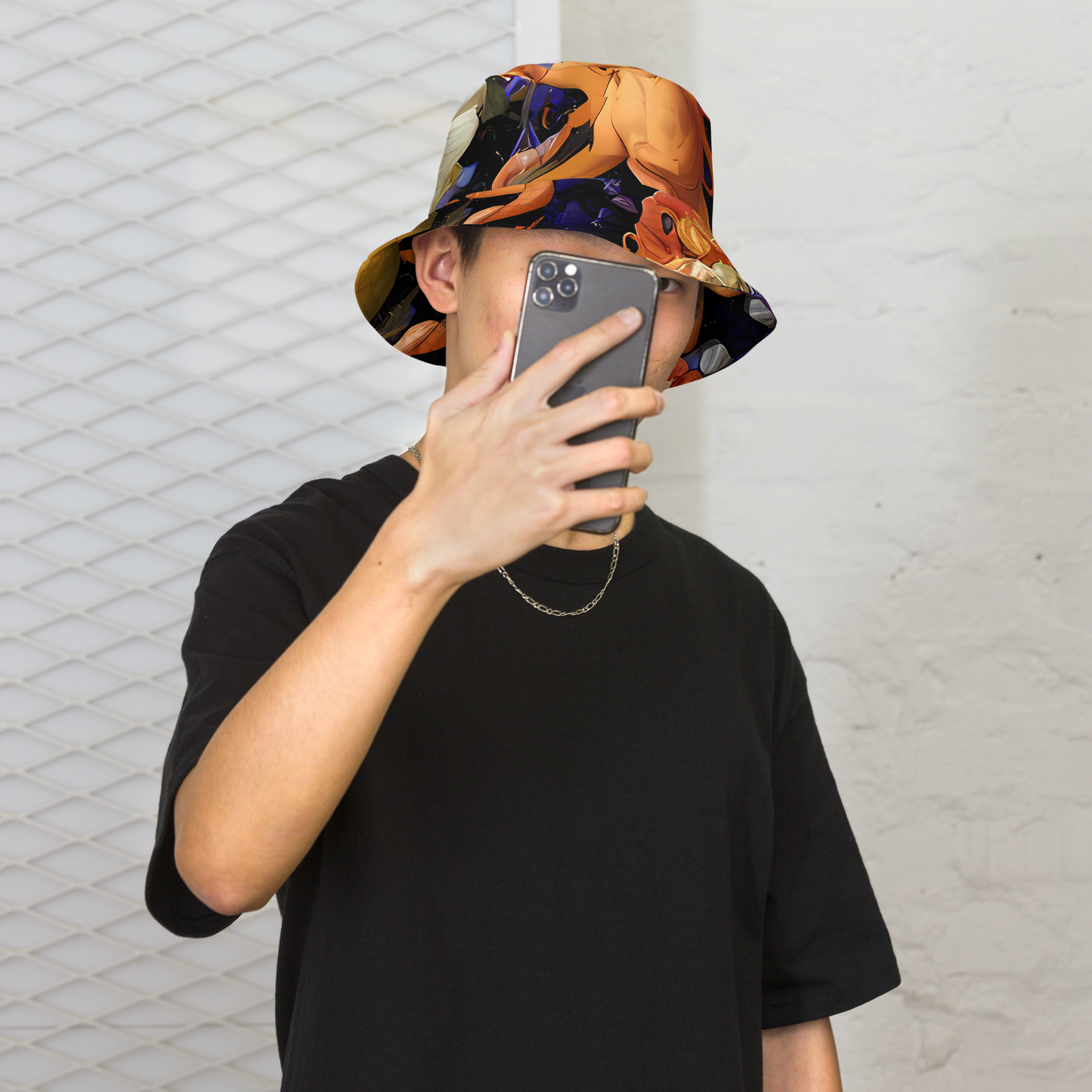 Reversible Bucket Hat - Blooming Cosmos