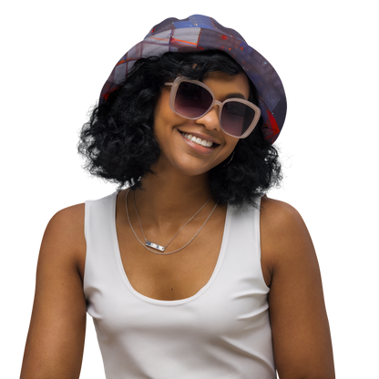 Reversible Bucket Hat - Cubist Rhythm