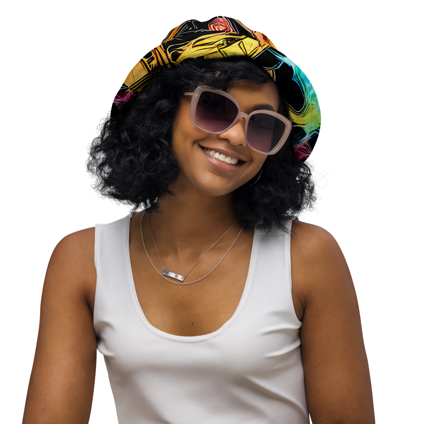 Reversible Bucket Hat - Psychedelic Pulsar