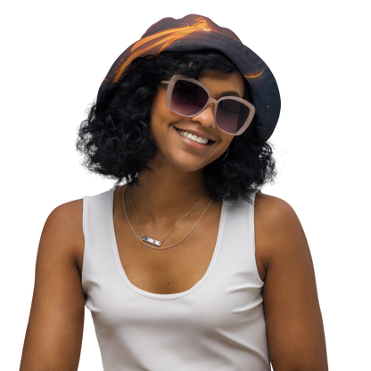 Reversible Bucket Hat - Inferno Spirals