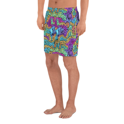 Men's Athletic Shorts - Intergalactic Graffiti