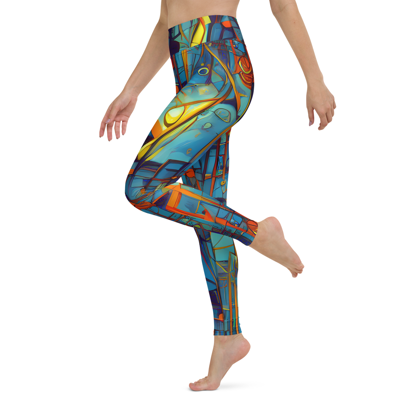 Yoga Leggings - Abstract Eddy