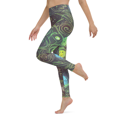 Yoga Leggings - Starfield Scrolls