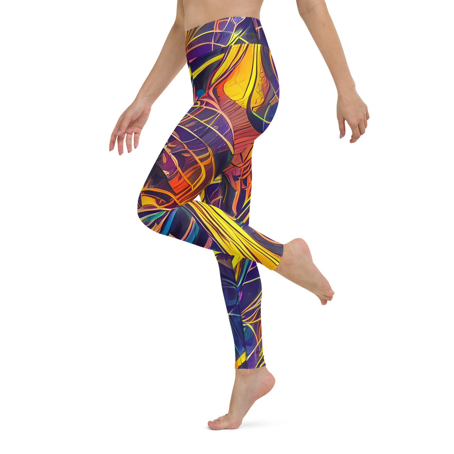 Yoga Leggings - Vector Rhapsody