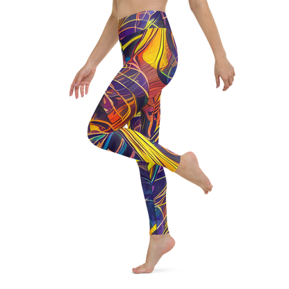 Yoga Leggings - Vector Rhapsody