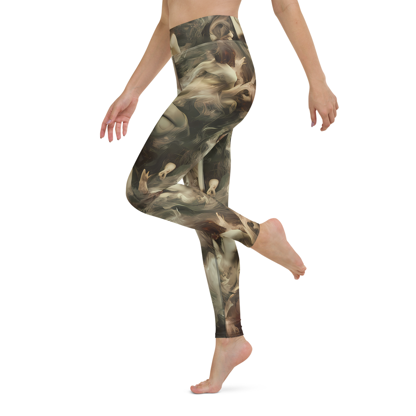 Yoga Leggings - Ceramic Swirl