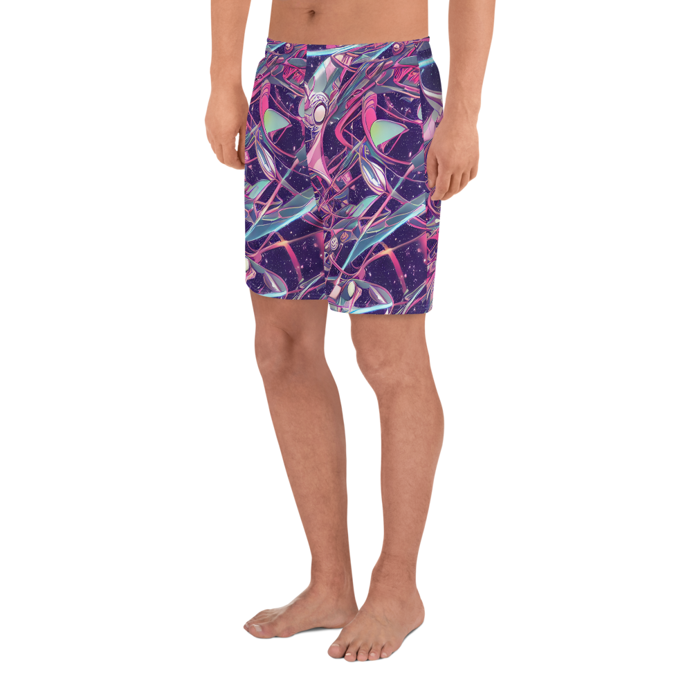 Men's Athletic Shorts - Neo-Tokyo Twirl