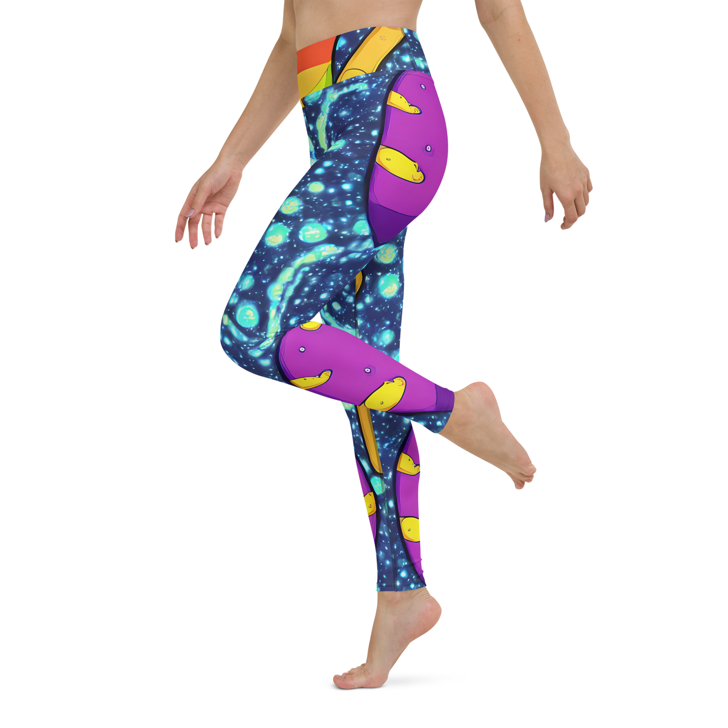 Yoga Leggings - Cosmic Siblings