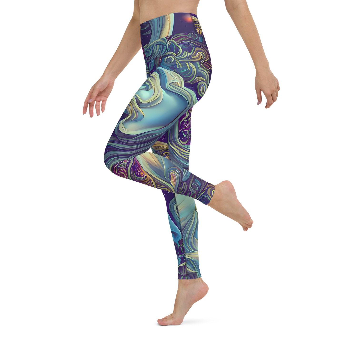 Yoga Leggings - Stellar Waves