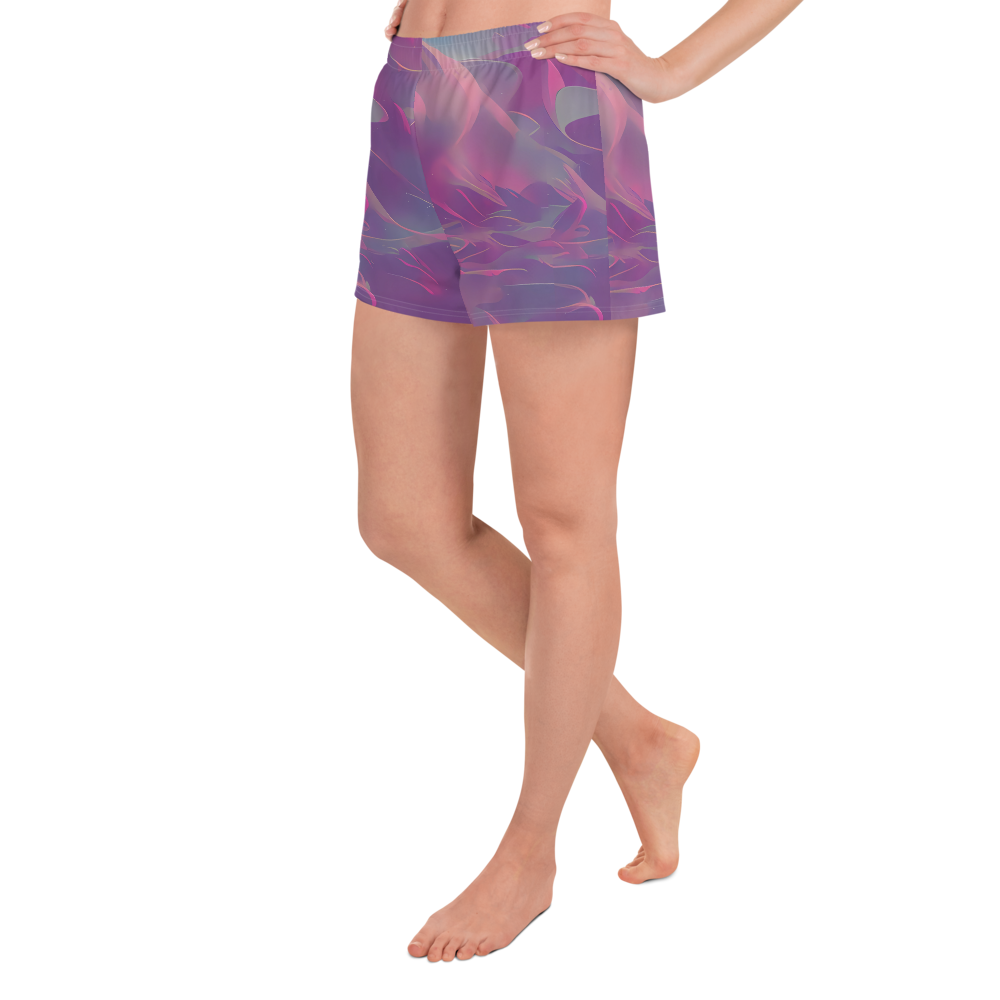 Women’s Athletic Shorts - Dreamscape Swirl