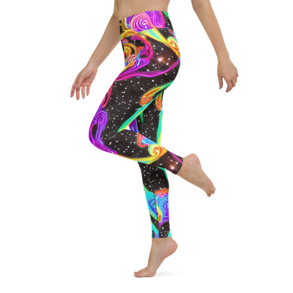 Yoga Leggings - Yuan Whirls