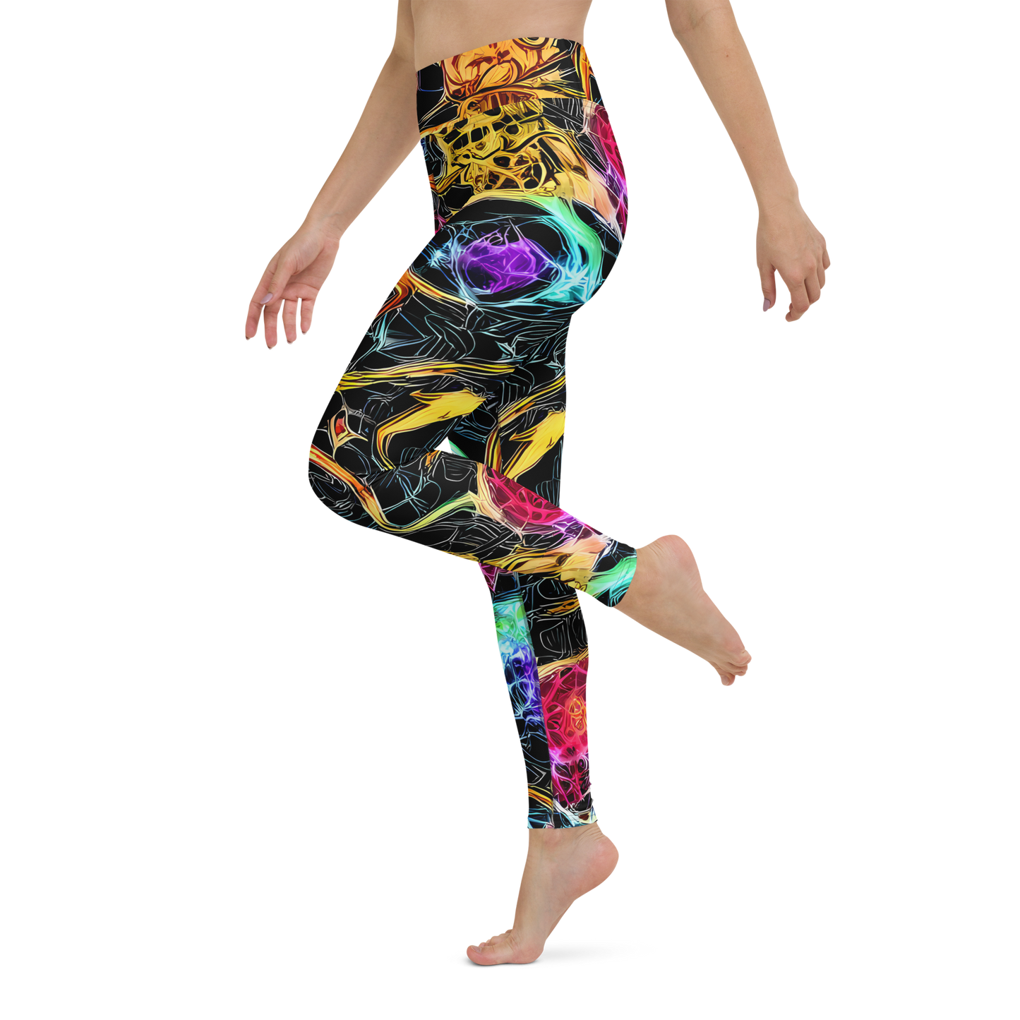 Yoga Leggings - Psychedelic Pulsar