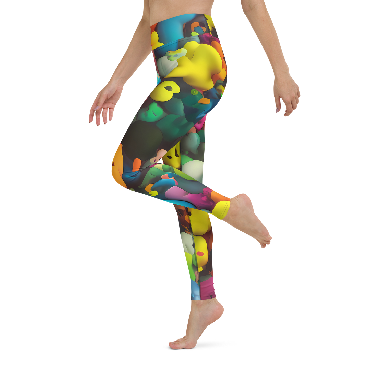 Yoga Leggings - Bubble Pop Art