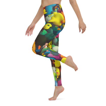 Yoga Leggings - Bubble Pop Art