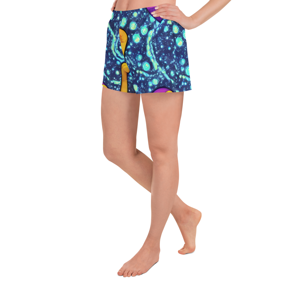 Women’s Athletic Shorts - Cosmic Siblings