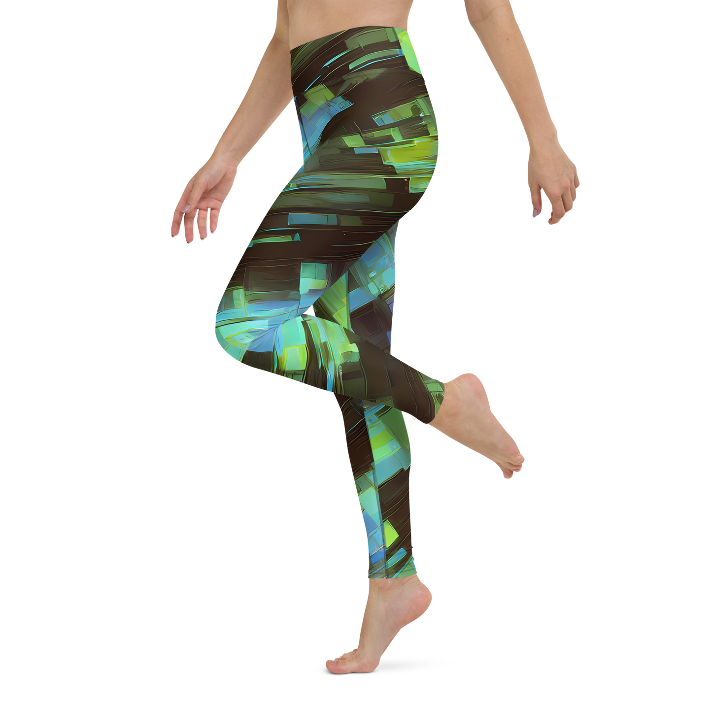 Yoga Leggings - Cyber Shard