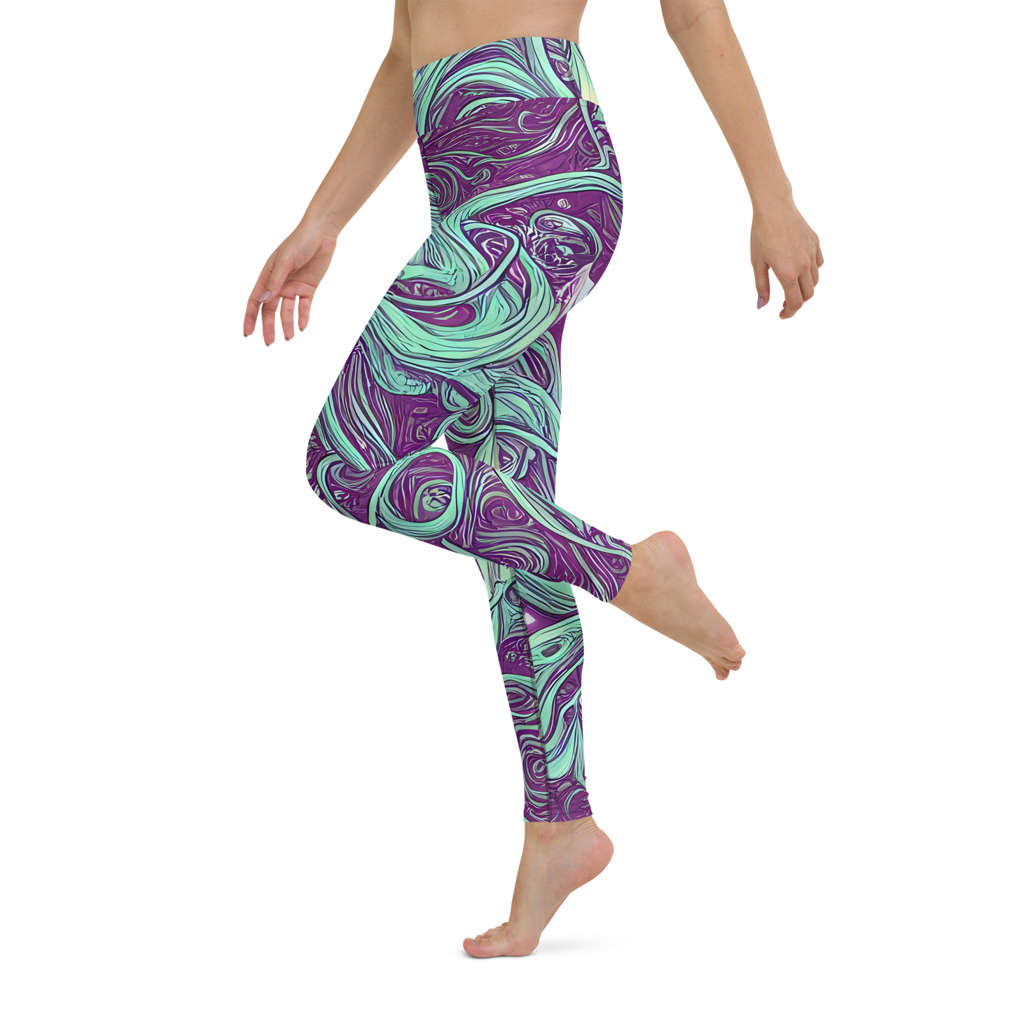 Yoga Leggings - Temple Swirls