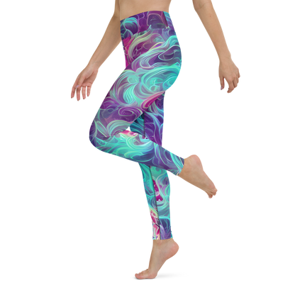 Yoga Leggings - Galactic Bloom