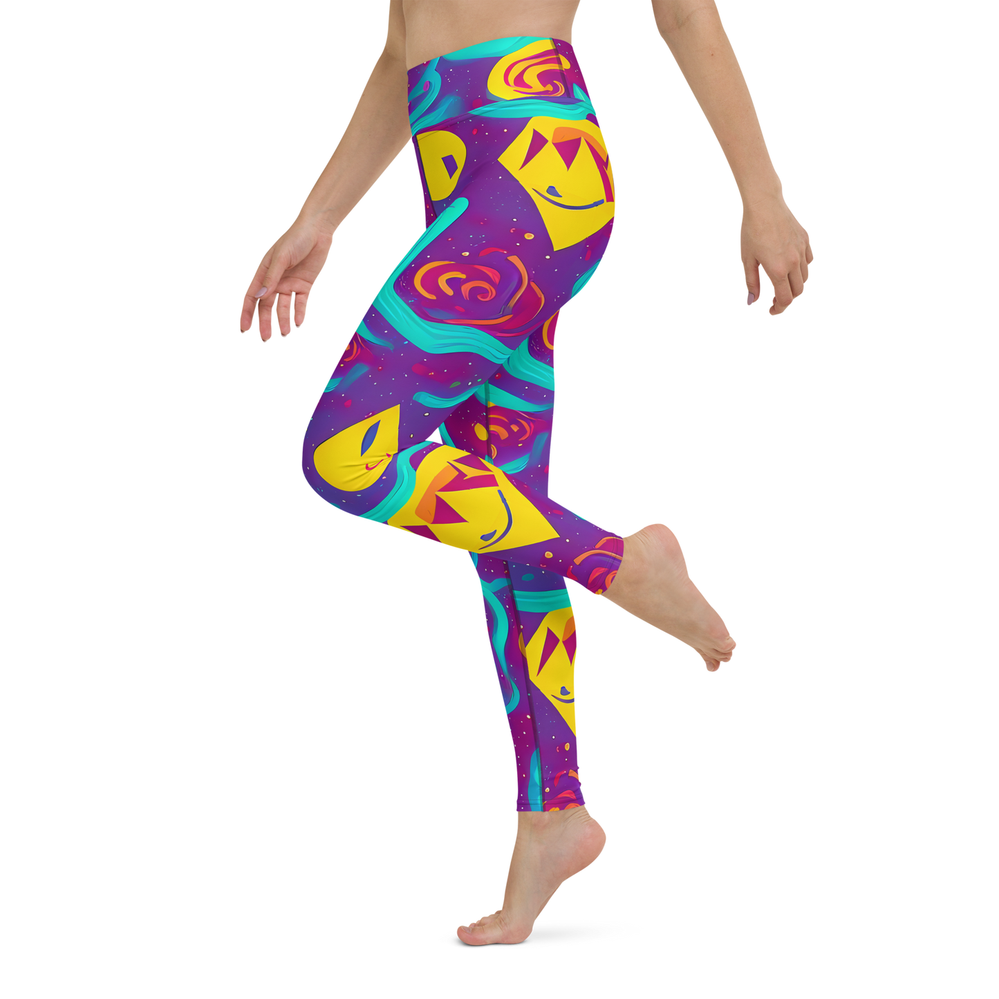 Yoga Leggings - Cosmic Current