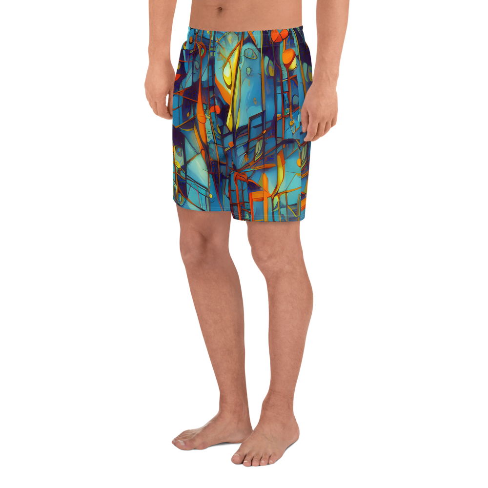 Men's Athletic Shorts - Abstract Eddy