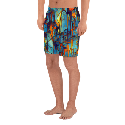 Men's Athletic Shorts - Abstract Eddy