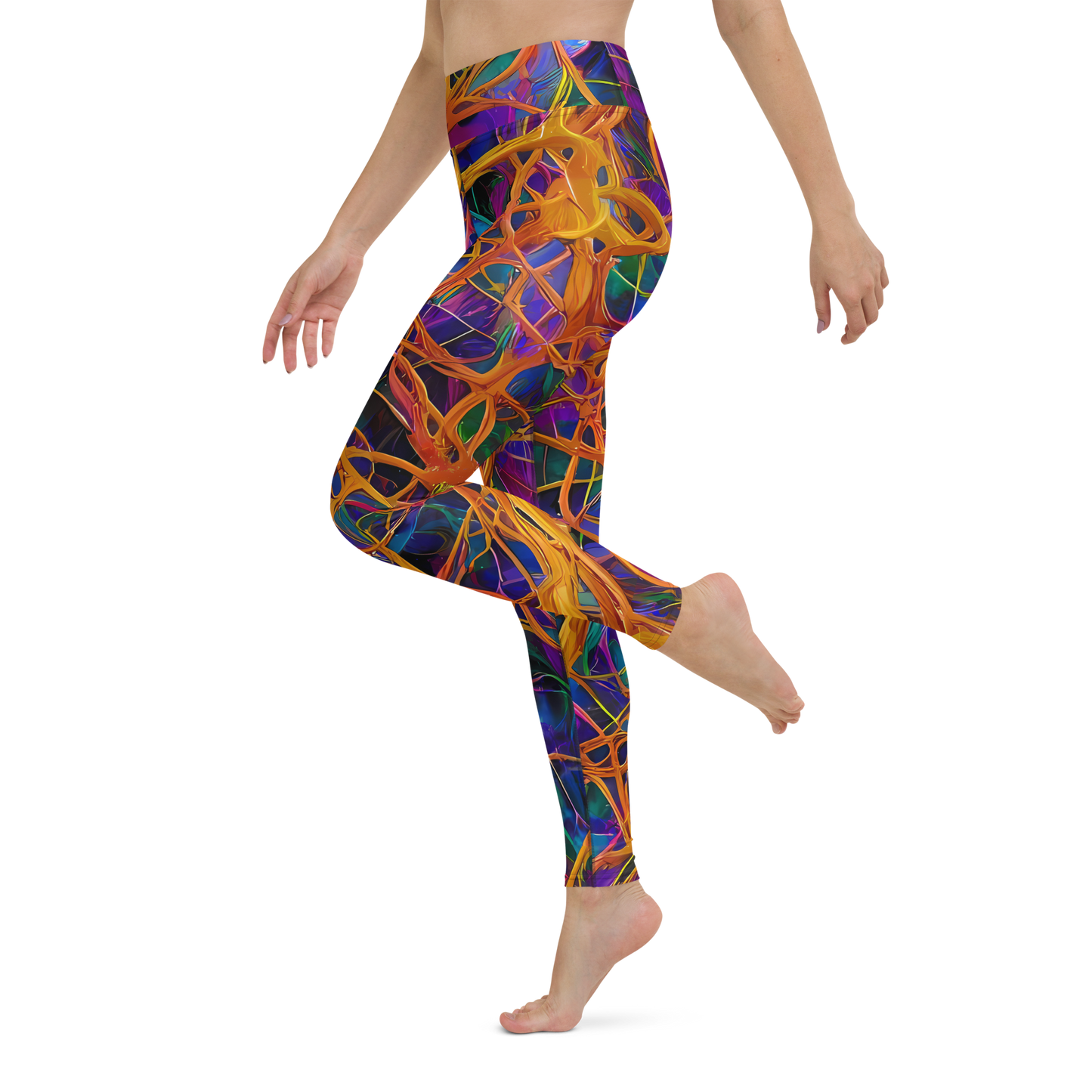 Yoga Leggings - Spectral Weave