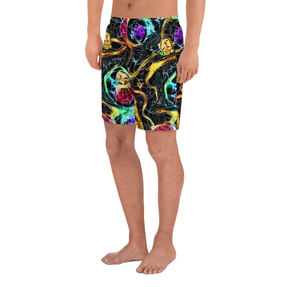 Men's Athletic Shorts - Psychedelic Pulsar