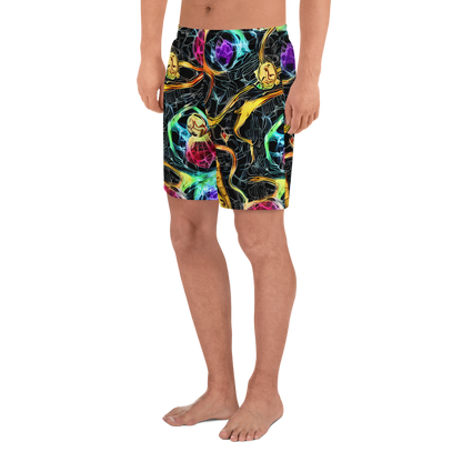 Men's Athletic Shorts - Psychedelic Pulsar