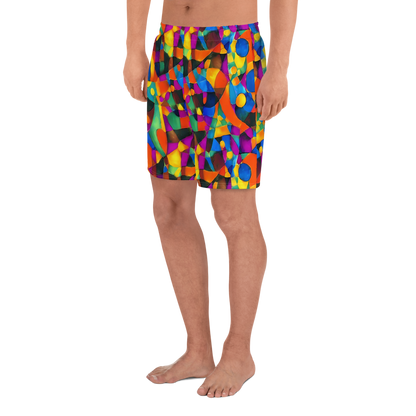 Men's Athletic Shorts - Galactic Jigsaw