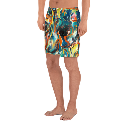 Men's Athletic Shorts - Chromatic Vortex