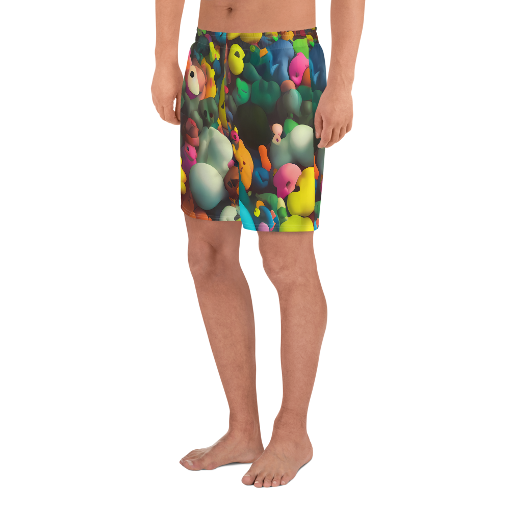 Men's Athletic Shorts - Bubble Pop Art