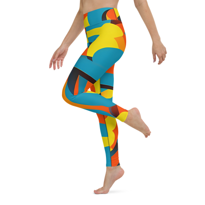 Yoga Leggings - Fragmented Rhapsody