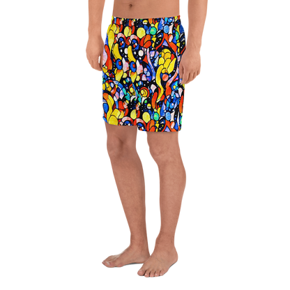 Men's Athletic Shorts - Supernova Symphony