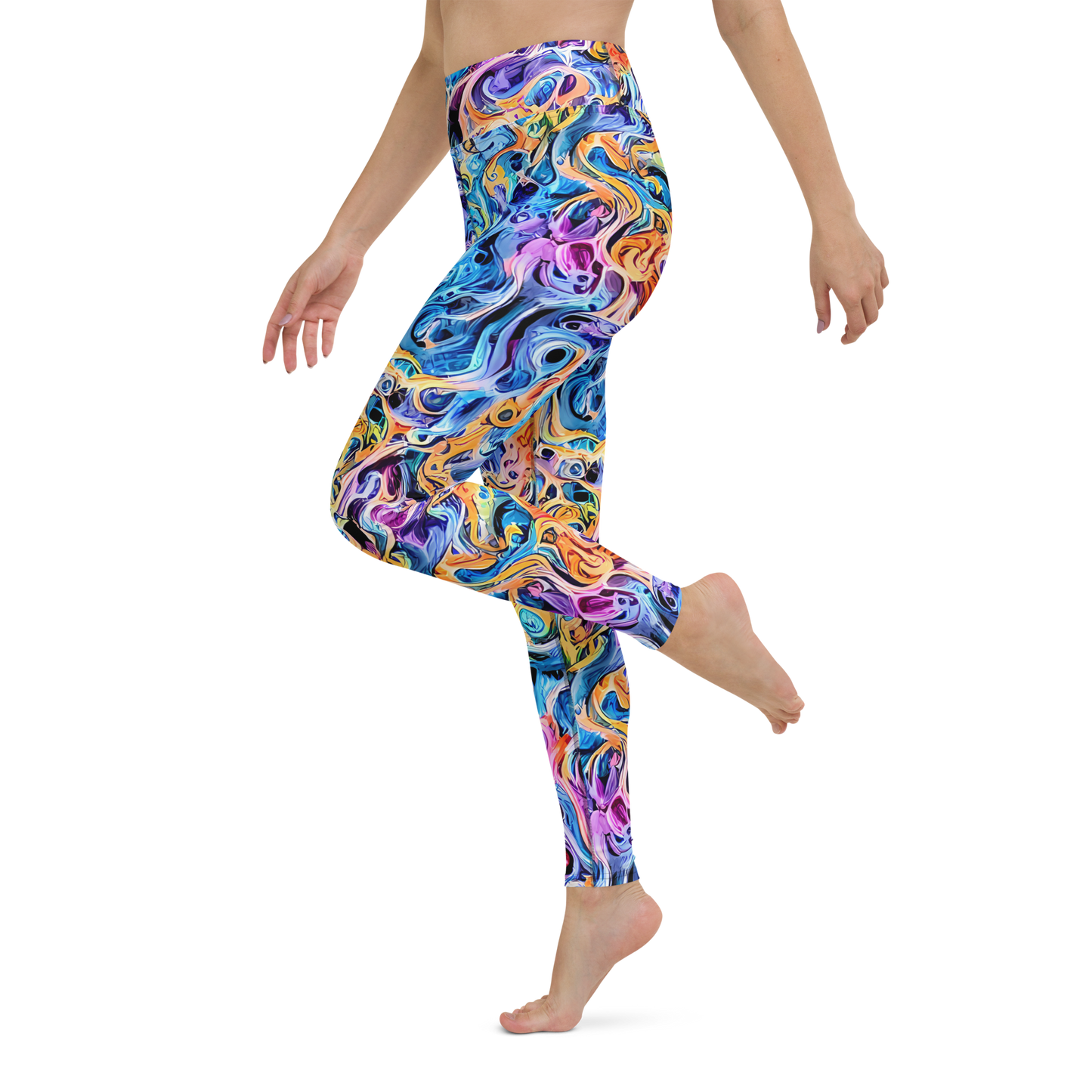 Yoga Leggings - Rococo Vortex