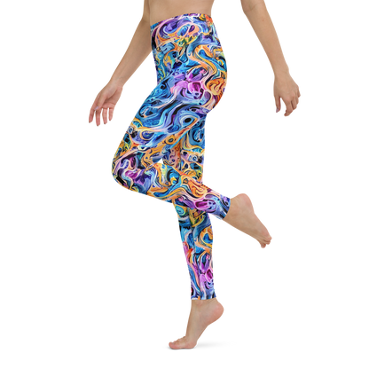 Yoga Leggings - Rococo Vortex