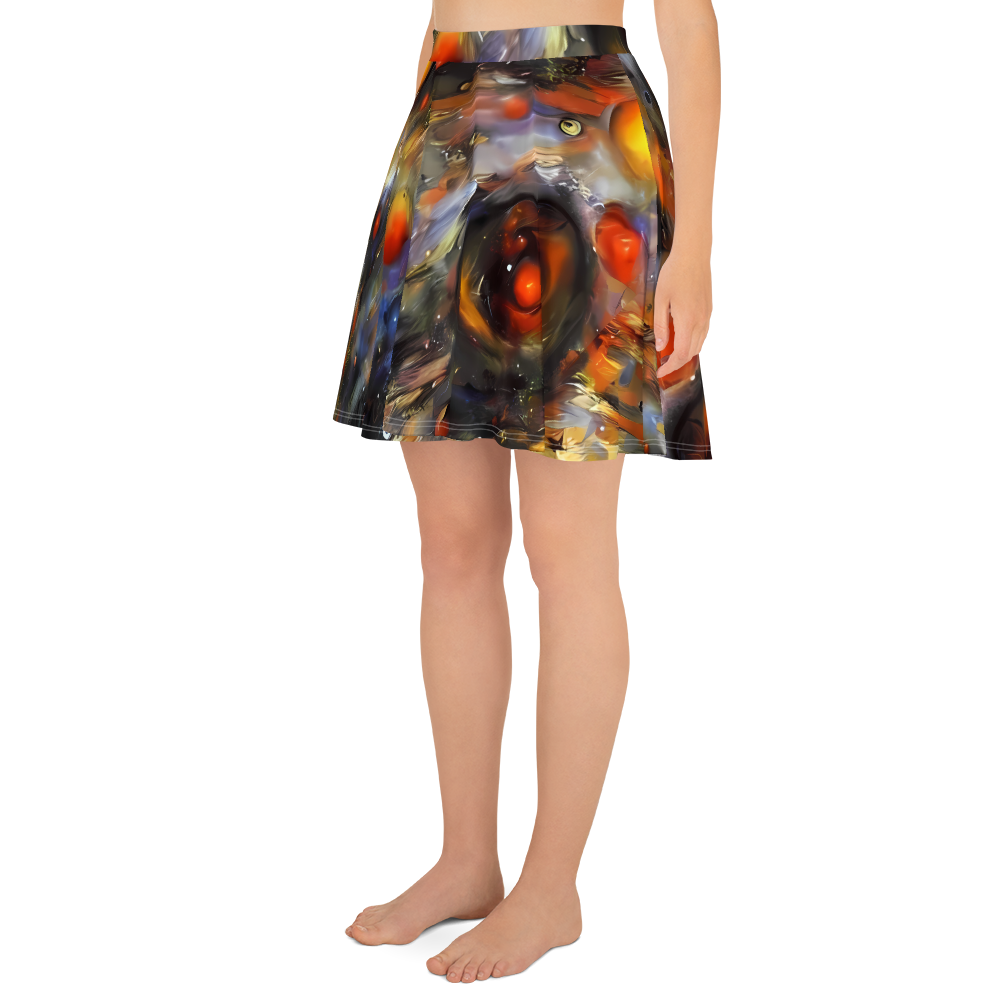 Skater Skirt - Brushstroke Blaze