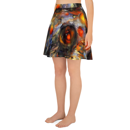 Skater Skirt - Brushstroke Blaze