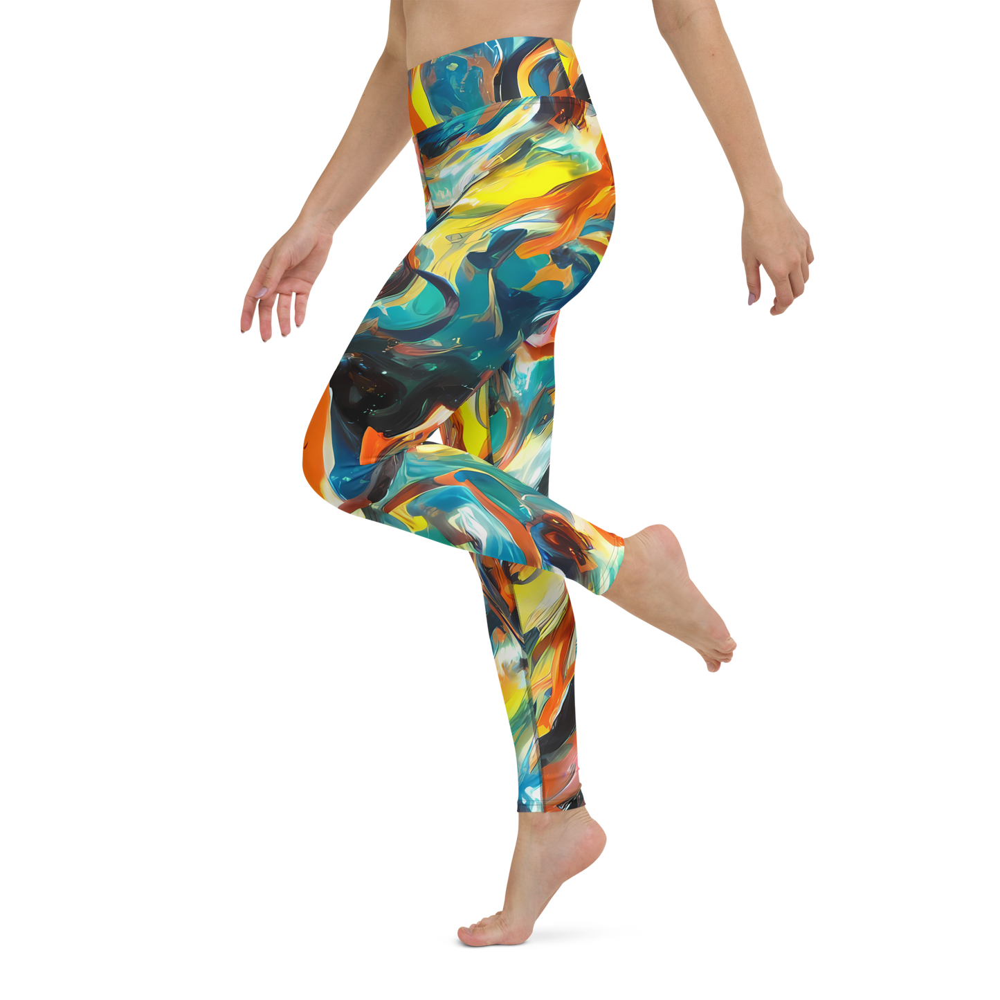 Yoga Leggings - Chromatic Vortex