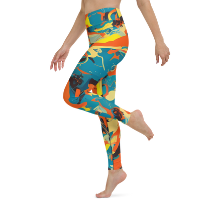 Yoga Leggings - Abstract Tango