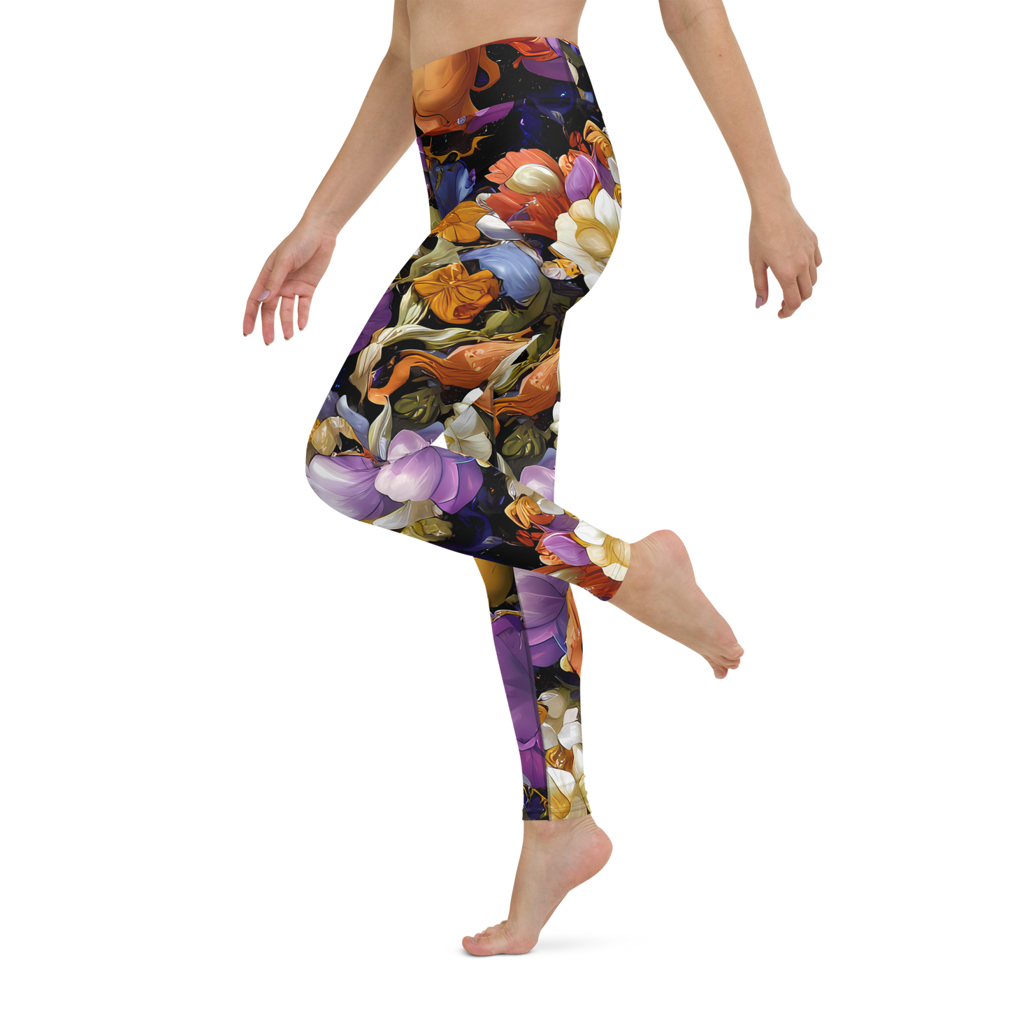 Yoga Leggings - Blooming Cosmos