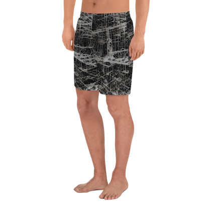 Men's Athletic Shorts - Monochrome Mesh