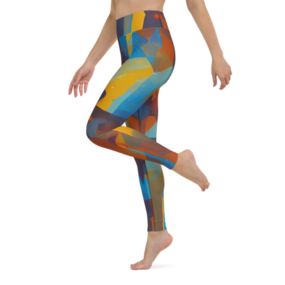 Yoga Leggings - Cubist Dusk